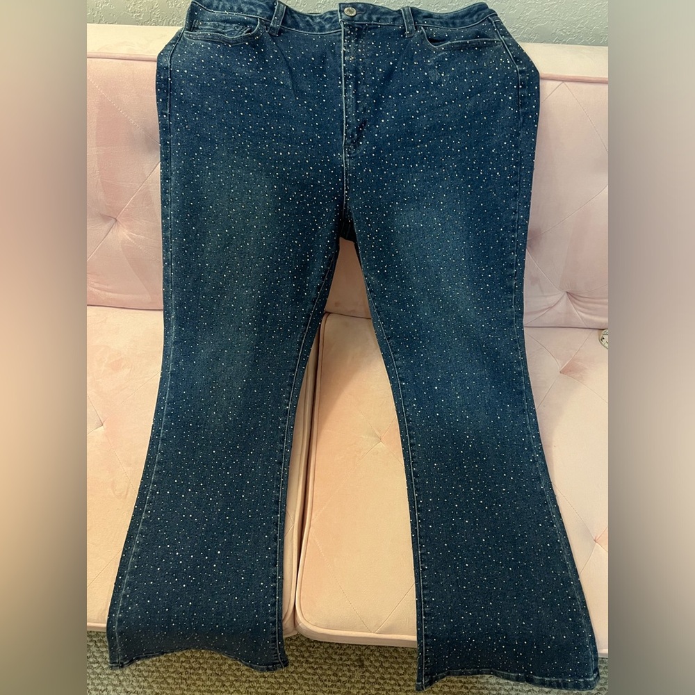 **Crystal Covered Jeans**